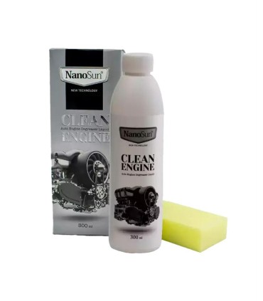 لوازم نظافت تخصصي خودرو مايع 300 ميل پاك كننده نانو موتور نانو سان