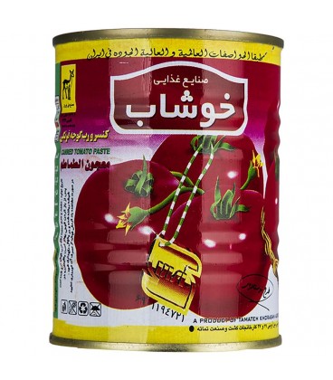 رب گوجه 4/300 كيلو قوطي خوشاب