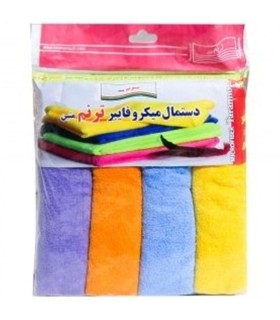 دستمال نظافت 40*30 ميكروفايبر همه كاره رنگي
