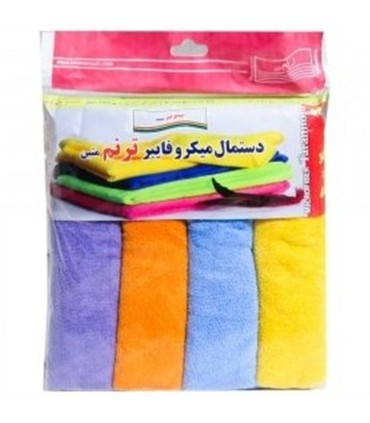 دستمال نظافت 40*30 ميكروفايبر همه كاره رنگي