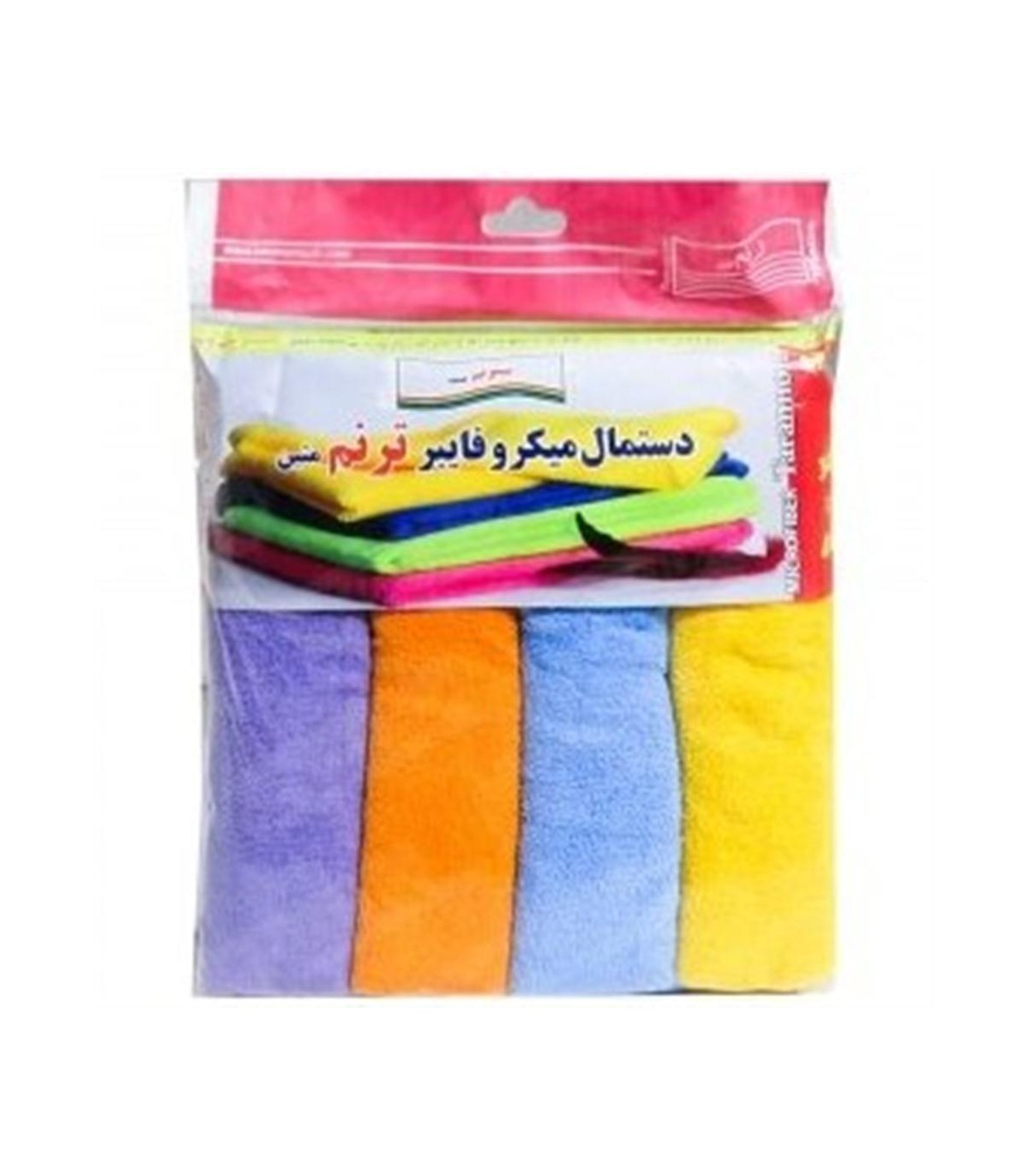 دستمال نظافت 40*30 ميكروفايبر همه كاره رنگي