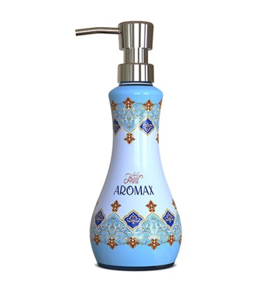 مايع دستشويي 400 ميل آبي طرح سنتي آرومكس