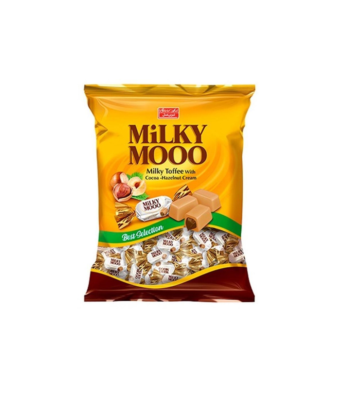 تافي 400 گرم كرم فندق ميلكي مووو شيرين عسل