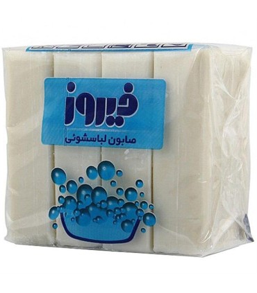 صابون رختشويي 480 گرم 4 عددي فيروز