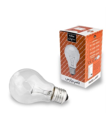 لامپ رشته اي 100 وات زرد پارس شهاب