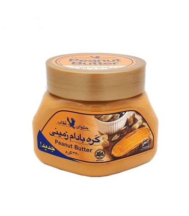 كره بادام زميني 330 گرم عقاب